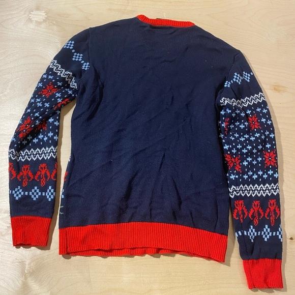 Men's Star Wars Navy Sweater Size Large (B) - Picture 8 of 9